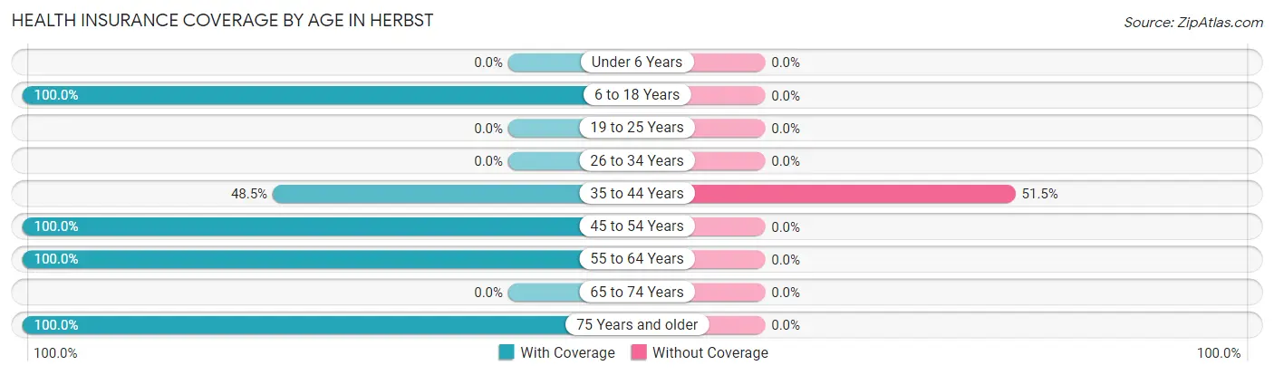 Health Insurance Coverage by Age in Herbst