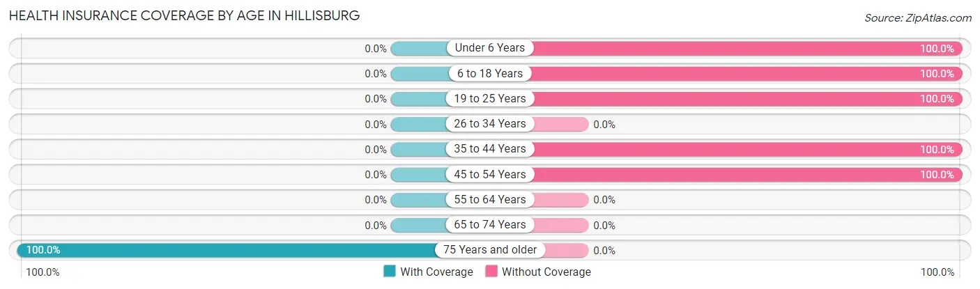 Health Insurance Coverage by Age in Hillisburg