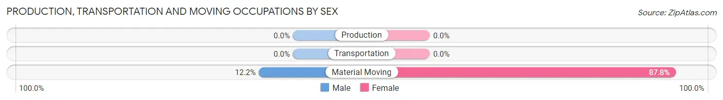 Production, Transportation and Moving Occupations by Sex in Homer