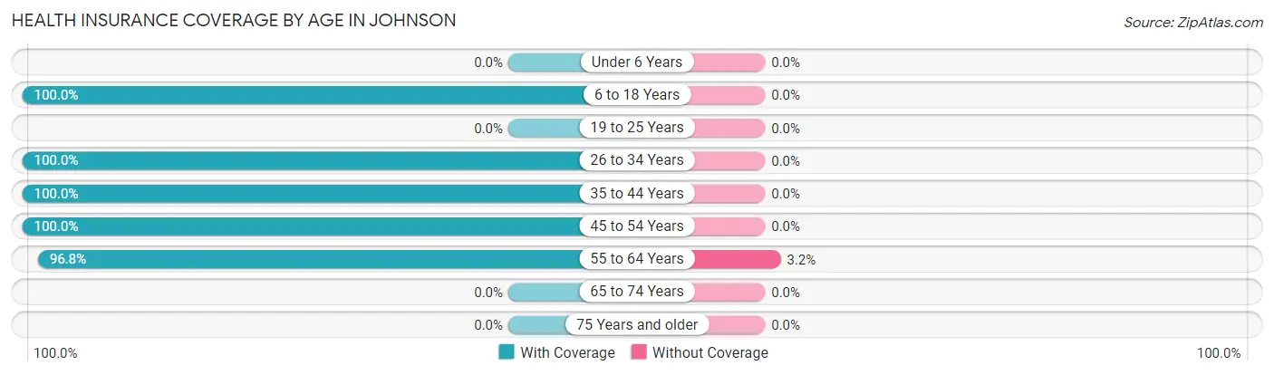 Health Insurance Coverage by Age in Johnson