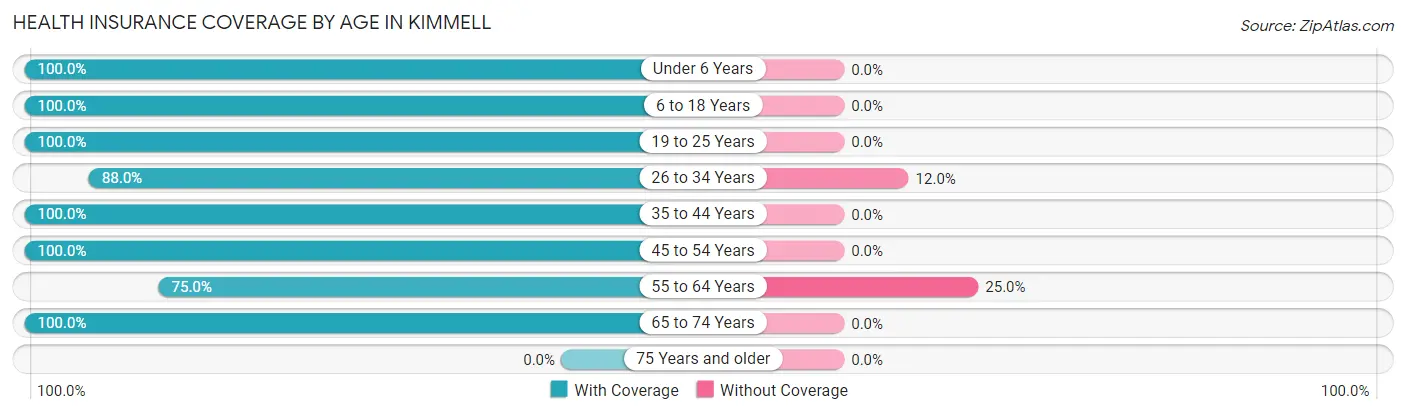 Health Insurance Coverage by Age in Kimmell