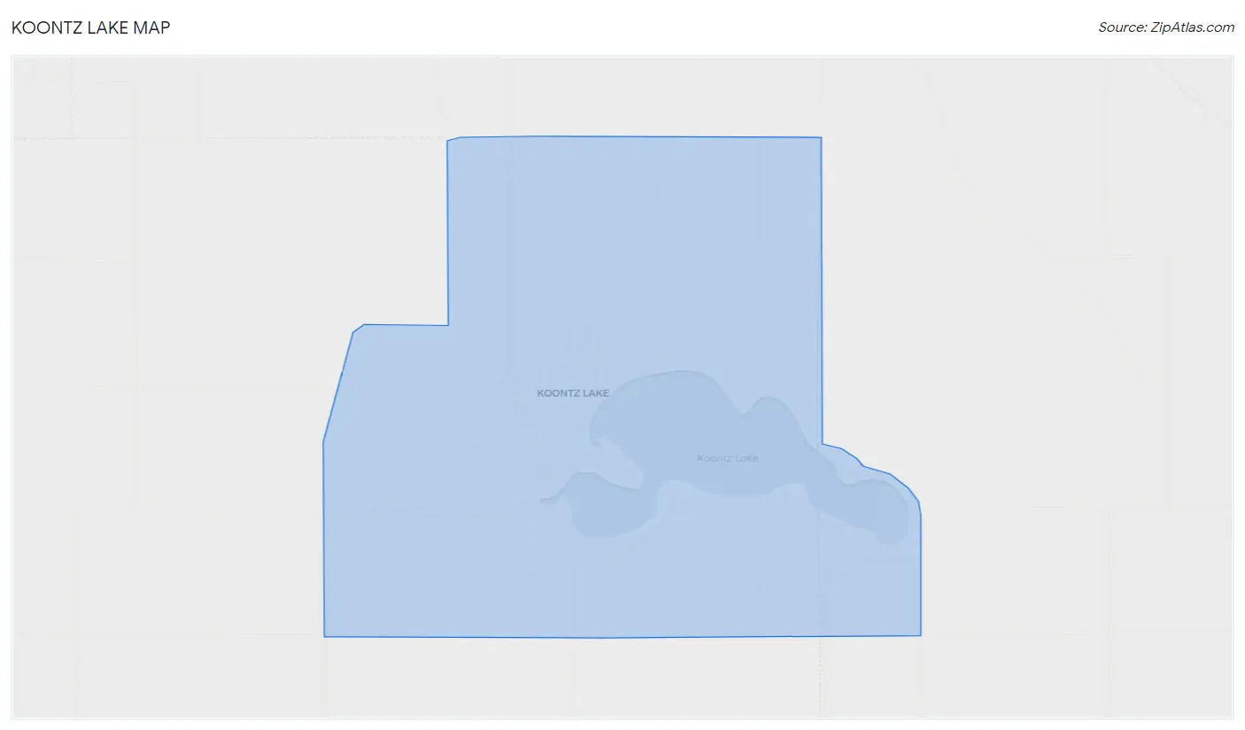 Koontz Lake Map