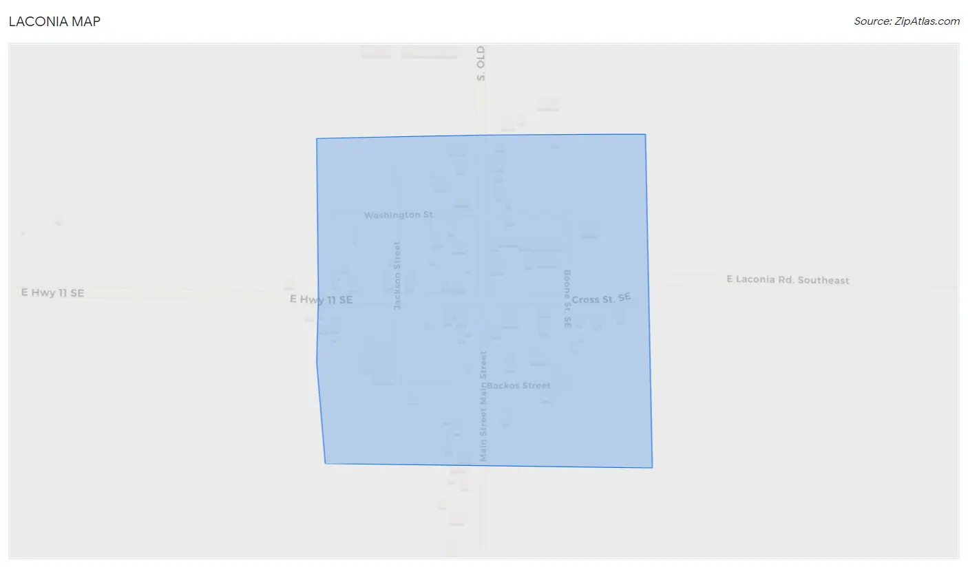 Laconia Map