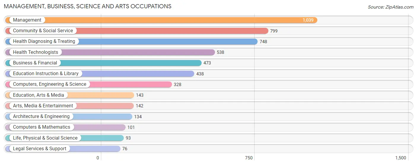 Management, Business, Science and Arts Occupations in Lebanon