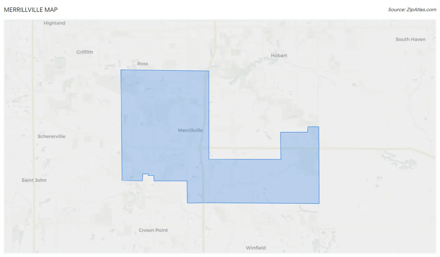 Merrillville Map