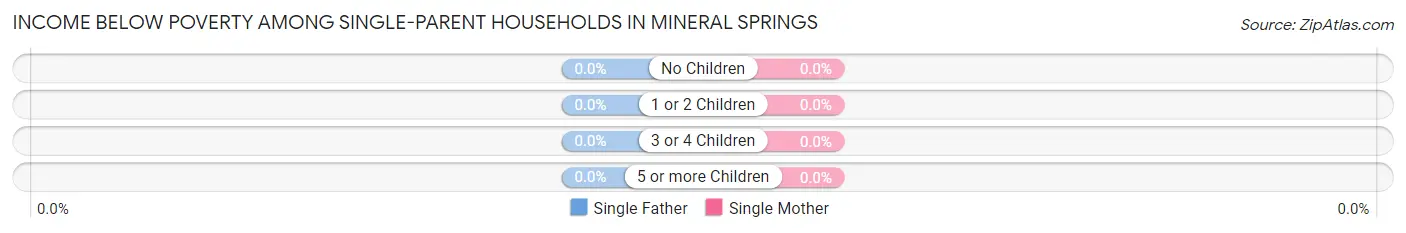 Income Below Poverty Among Single-Parent Households in Mineral Springs