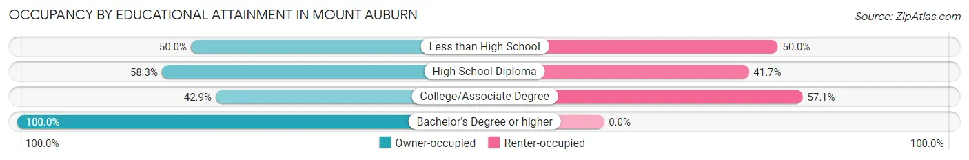 Occupancy by Educational Attainment in Mount Auburn