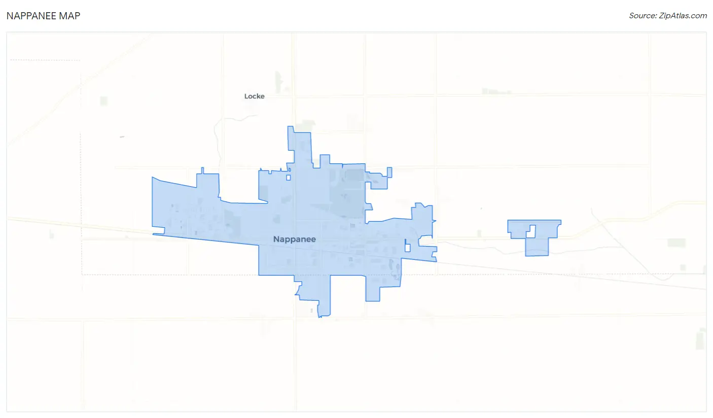 Nappanee Map