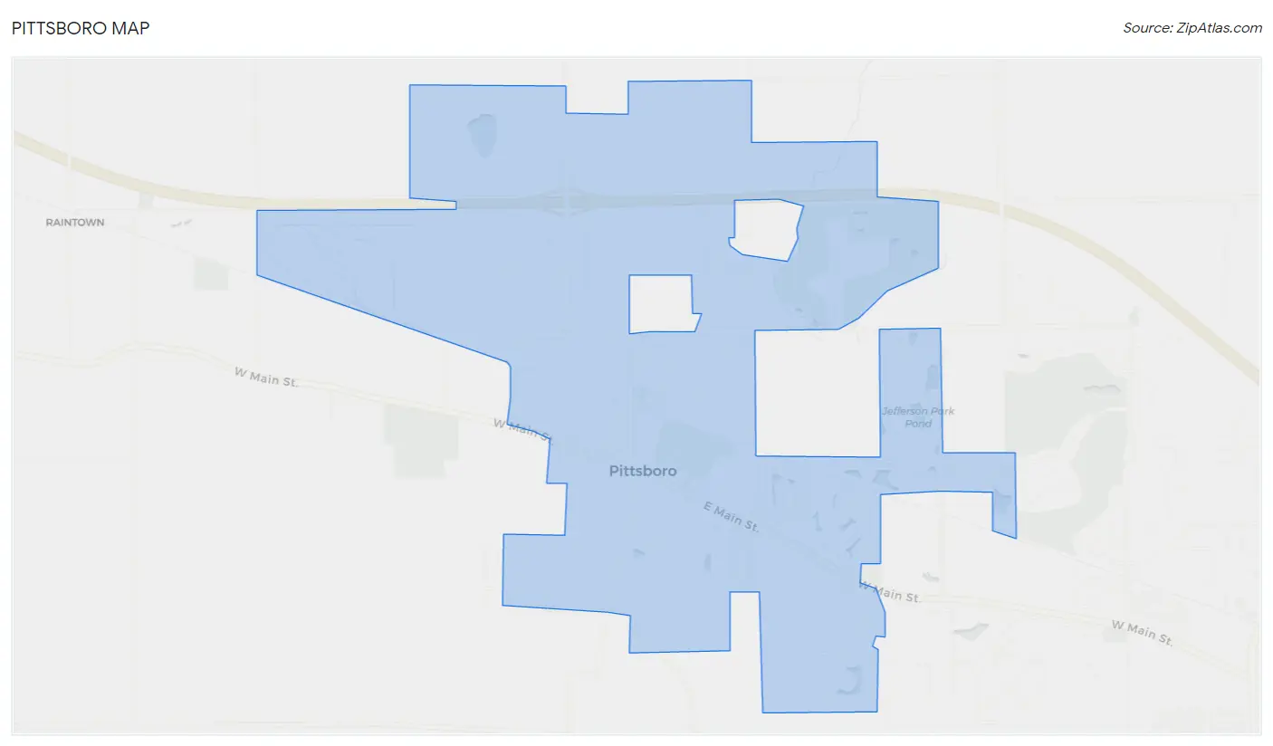 Pittsboro Map