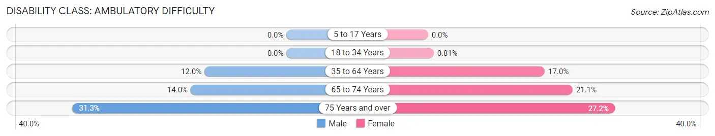 Disability in Princeton: <span>Ambulatory Difficulty</span>