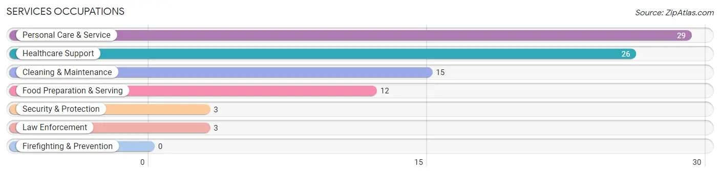 Services Occupations in Seelyville