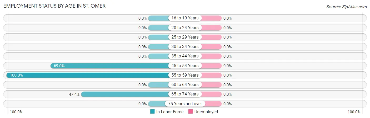 Employment Status by Age in St. Omer