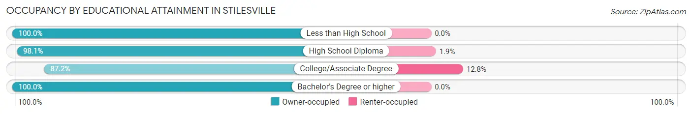 Occupancy by Educational Attainment in Stilesville