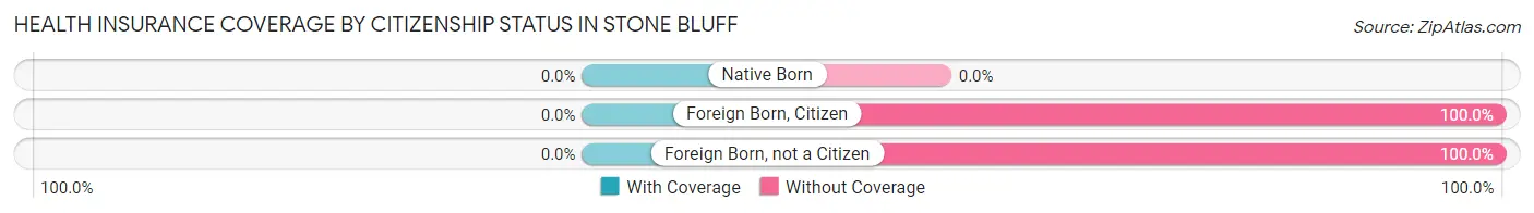 Health Insurance Coverage by Citizenship Status in Stone Bluff