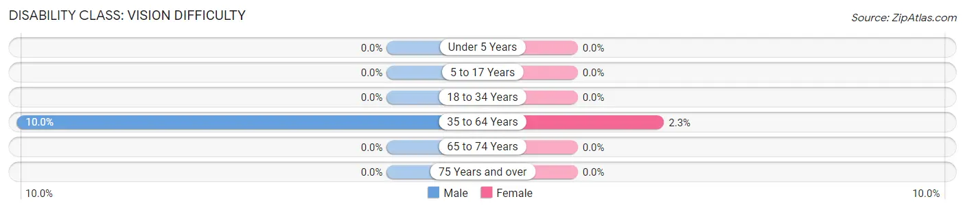 Disability in Uniondale: <span>Vision Difficulty</span>