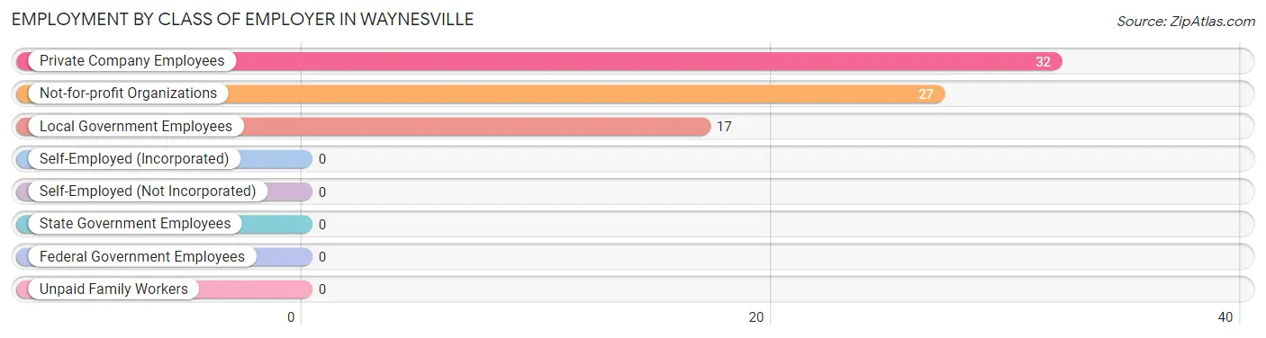 Employment by Class of Employer in Waynesville