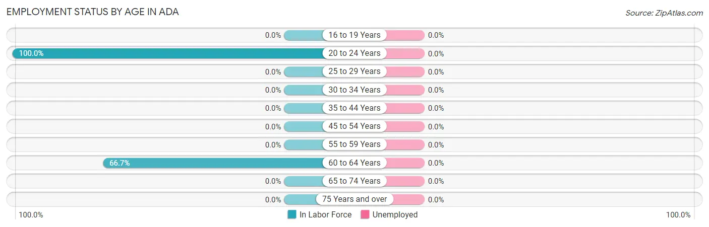 Employment Status by Age in Ada