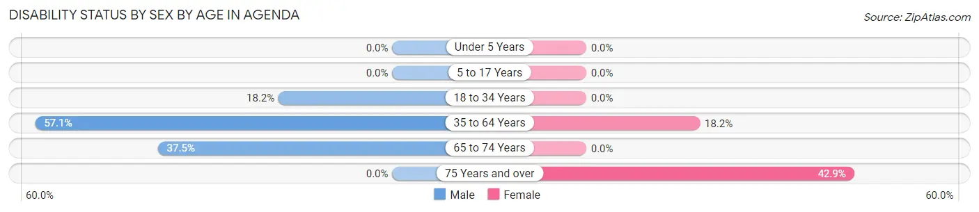 Disability Status by Sex by Age in Agenda