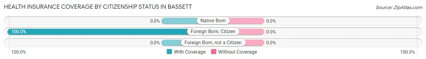Health Insurance Coverage by Citizenship Status in Bassett