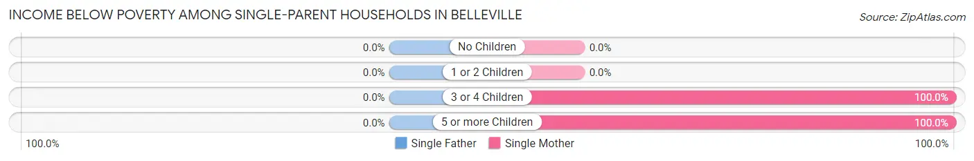 Income Below Poverty Among Single-Parent Households in Belleville