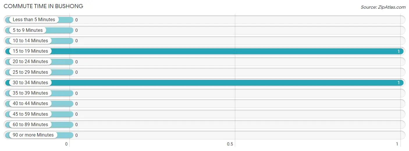 Commute Time in Bushong