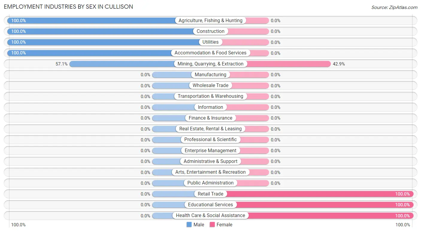 Employment Industries by Sex in Cullison