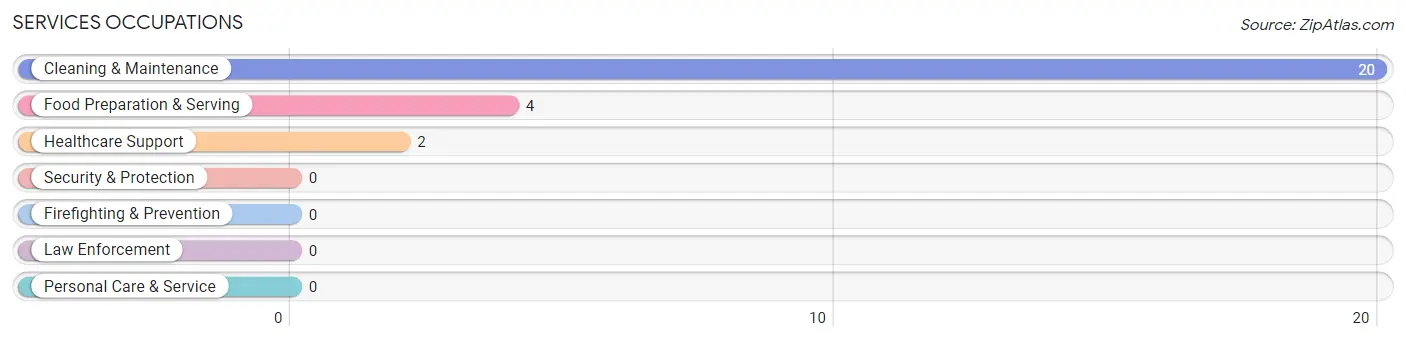 Services Occupations in Cunningham