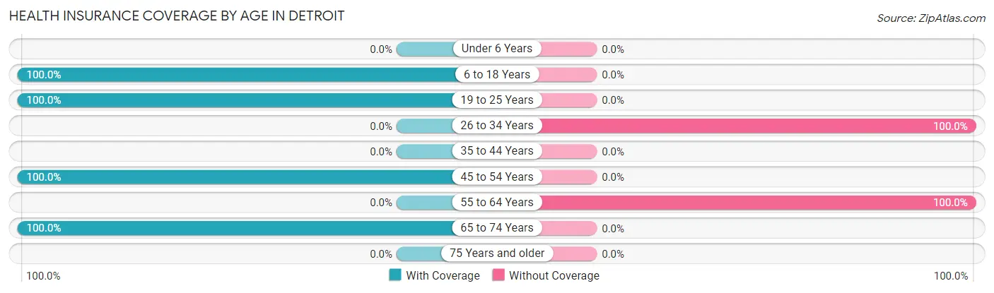 Health Insurance Coverage by Age in Detroit