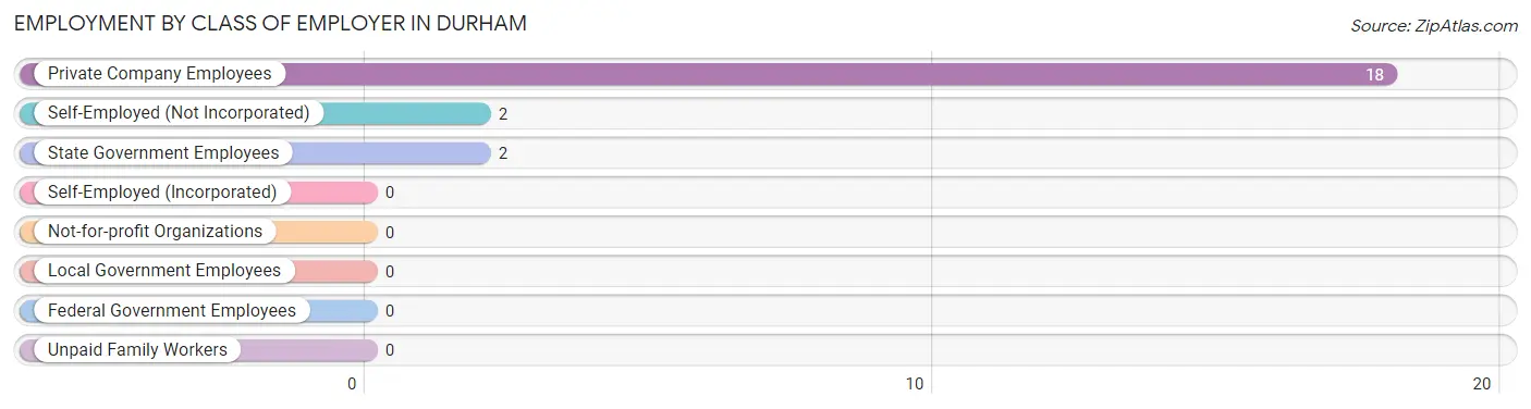 Employment by Class of Employer in Durham