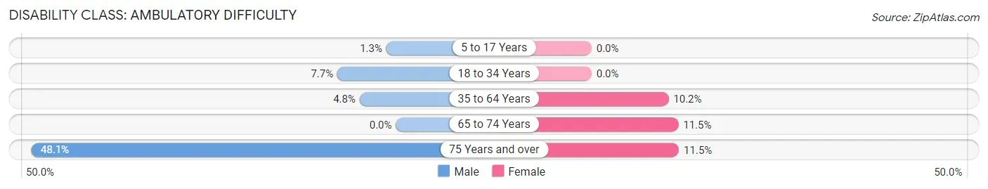 Disability in Ellinwood: <span>Ambulatory Difficulty</span>