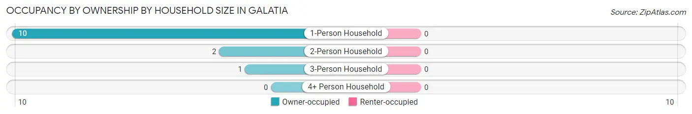 Occupancy by Ownership by Household Size in Galatia