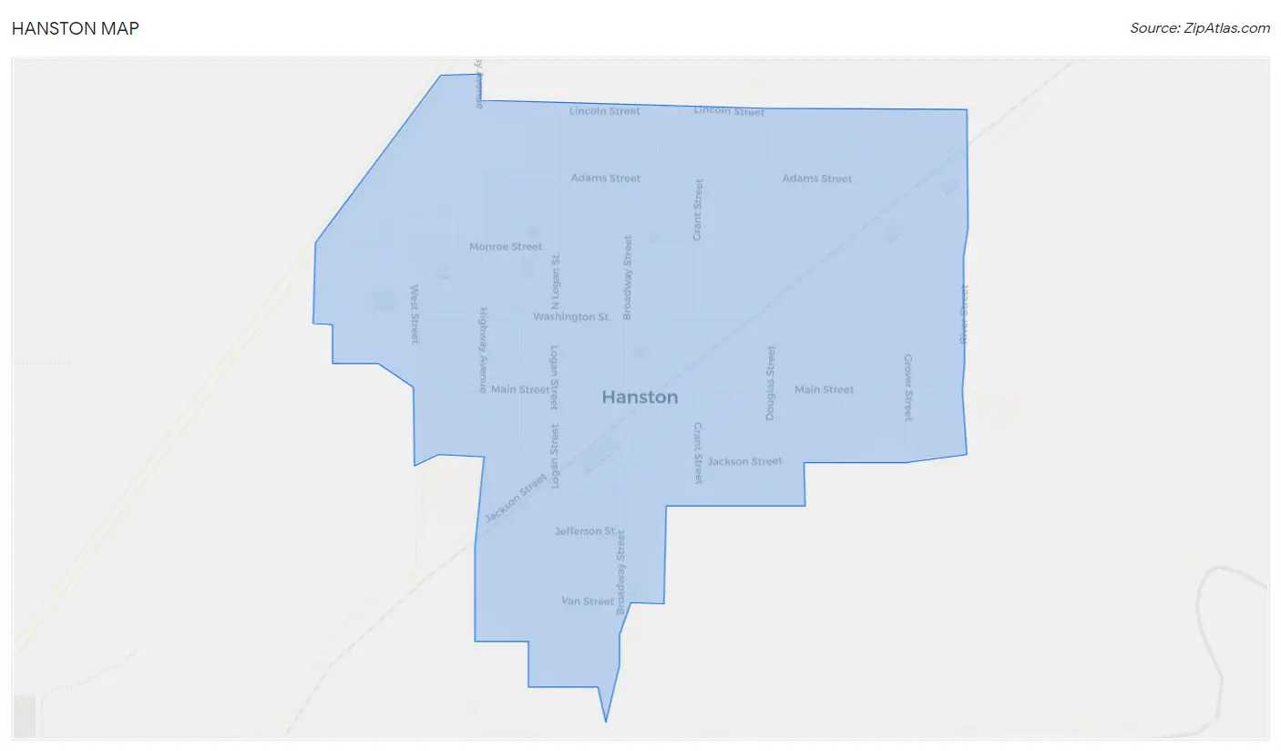 Hanston Map