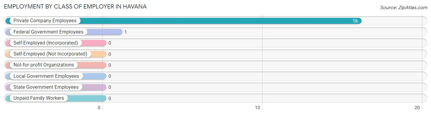 Employment by Class of Employer in Havana