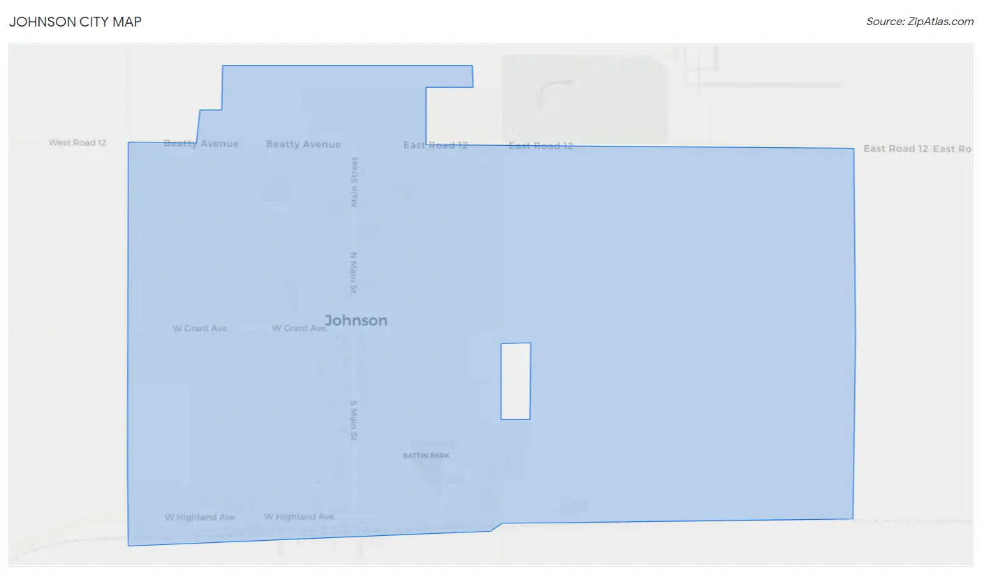 Johnson City Map