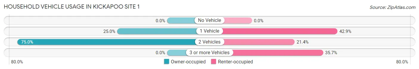 Household Vehicle Usage in Kickapoo Site 1