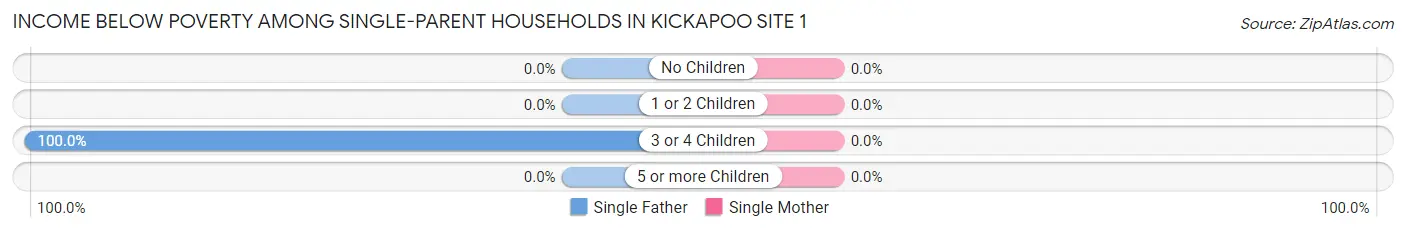 Income Below Poverty Among Single-Parent Households in Kickapoo Site 1