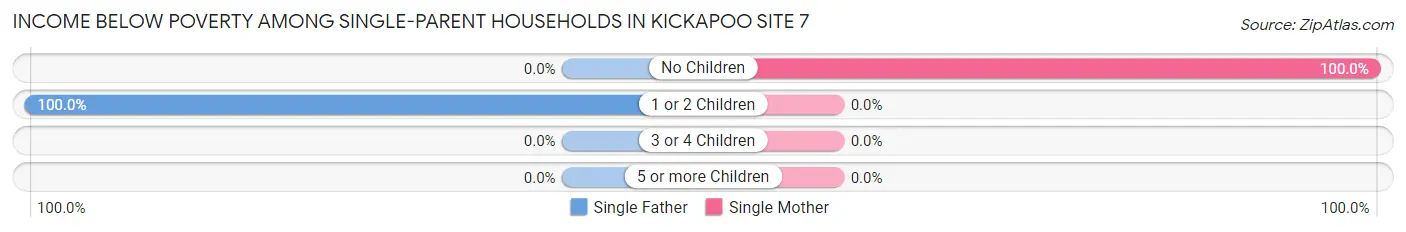Income Below Poverty Among Single-Parent Households in Kickapoo Site 7