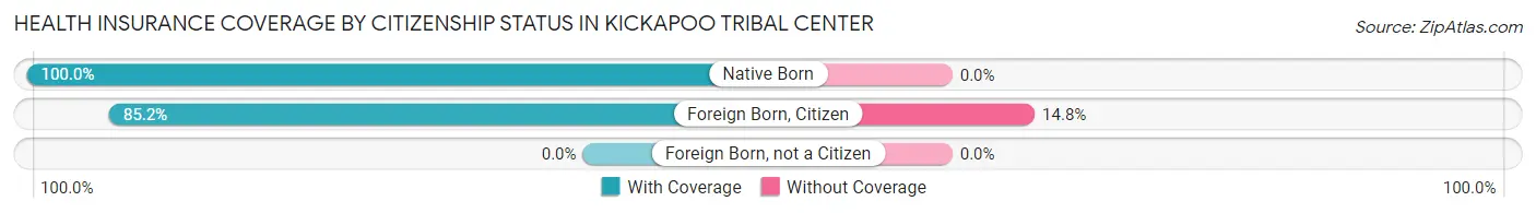 Health Insurance Coverage by Citizenship Status in Kickapoo Tribal Center