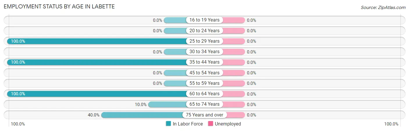 Employment Status by Age in Labette