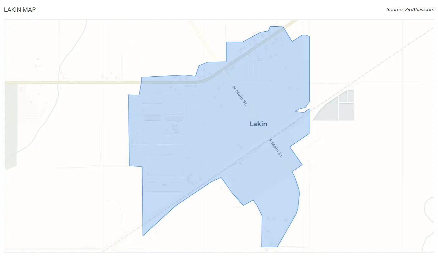 Lakin Map