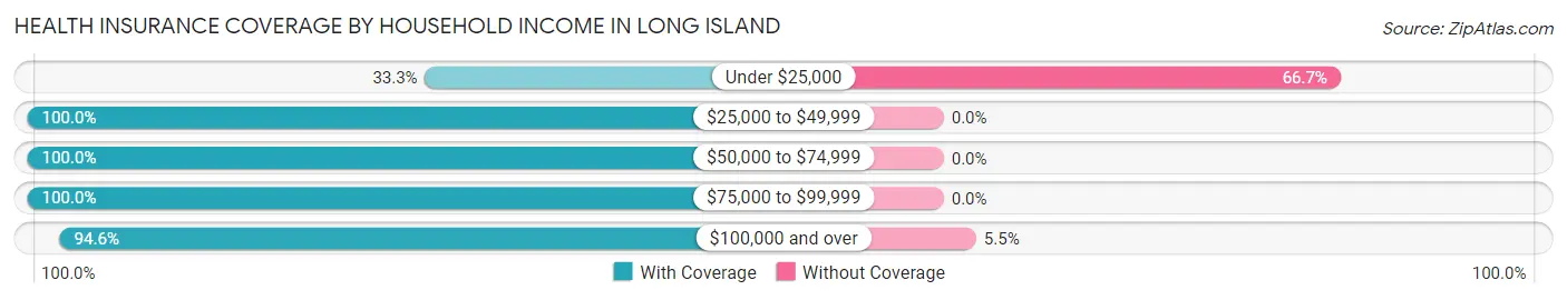 Health Insurance Coverage by Household Income in Long Island