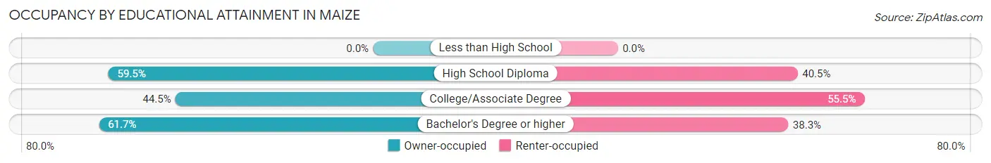 Occupancy by Educational Attainment in Maize