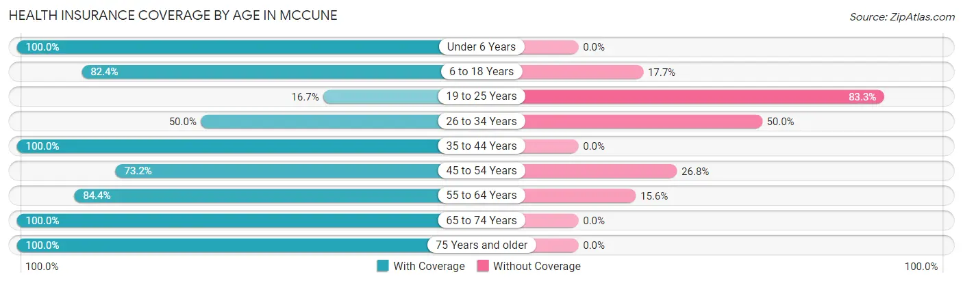 Health Insurance Coverage by Age in McCune