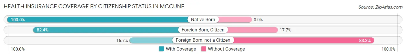 Health Insurance Coverage by Citizenship Status in McCune