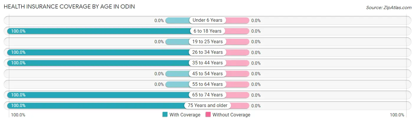 Health Insurance Coverage by Age in Odin