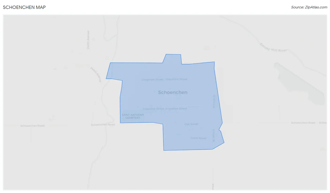 Schoenchen Map