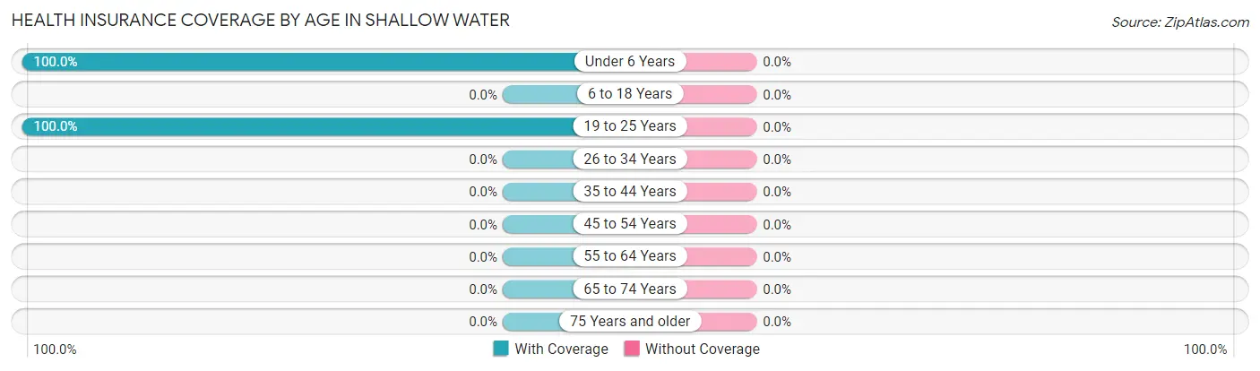 Health Insurance Coverage by Age in Shallow Water