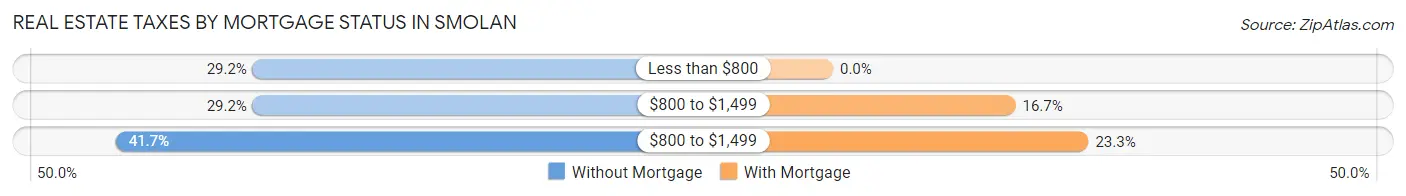 Real Estate Taxes by Mortgage Status in Smolan