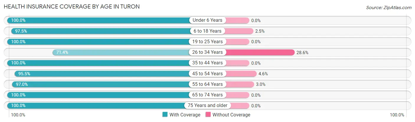 Health Insurance Coverage by Age in Turon