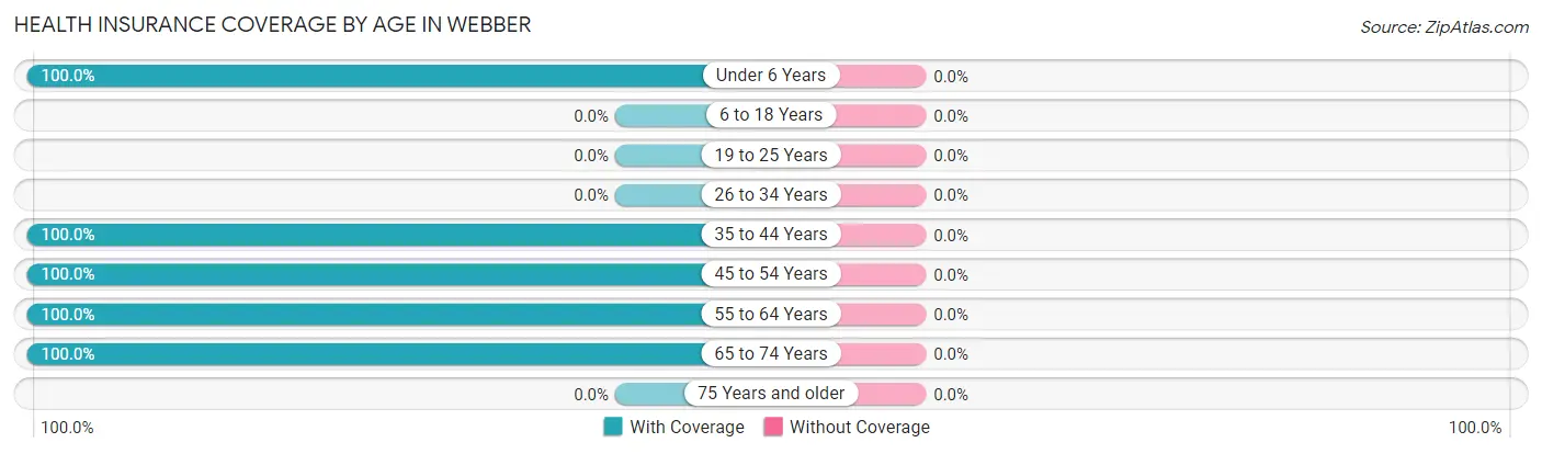 Health Insurance Coverage by Age in Webber